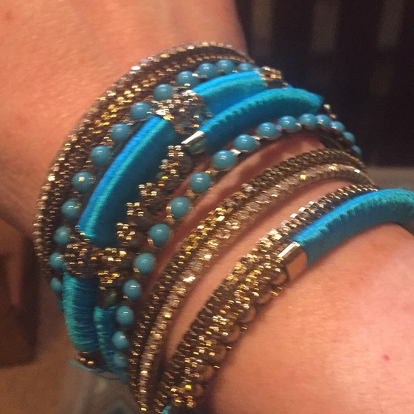 🔥 Blue Bangle Bracelets - Picture 2 of 3